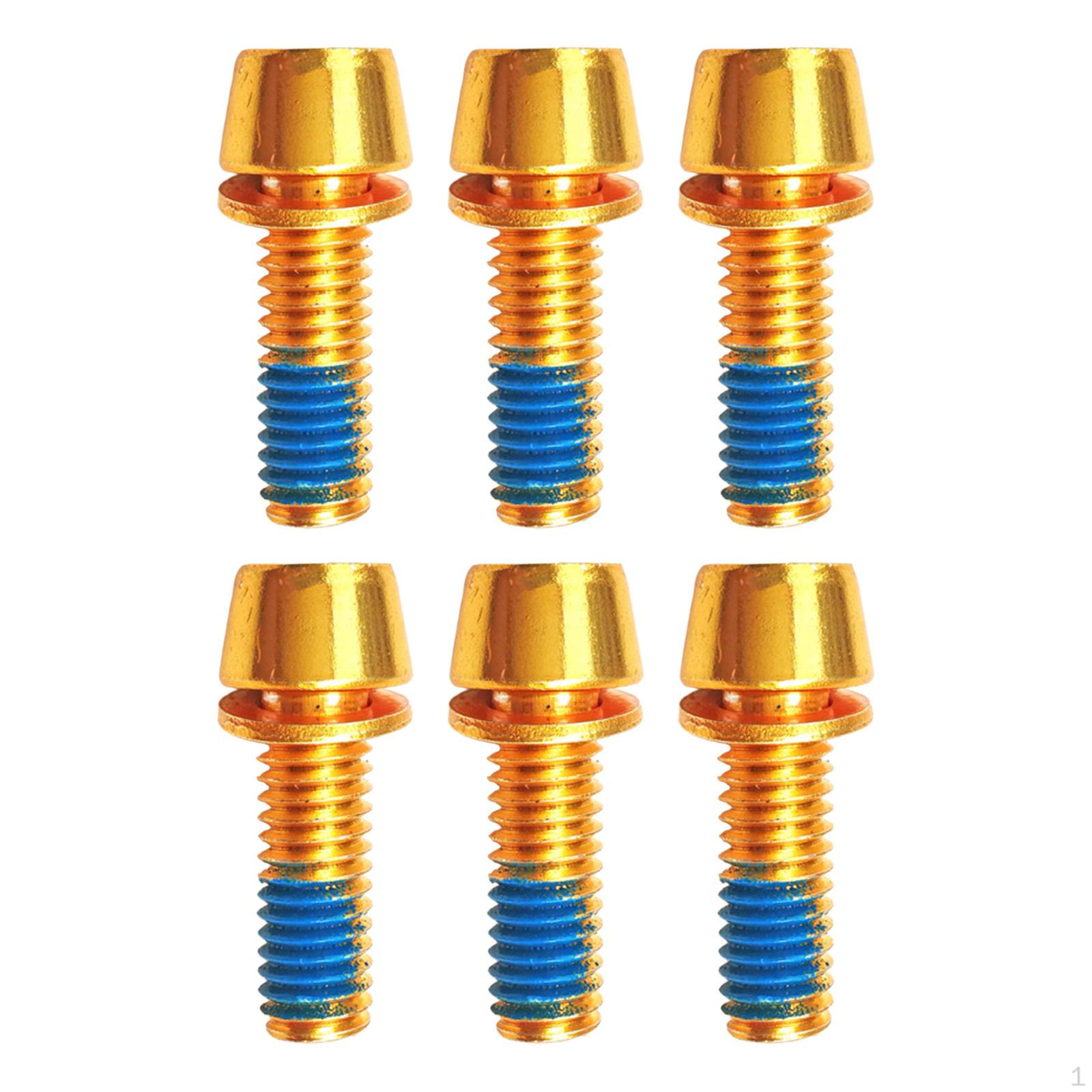 6pcs Bike Stem Bolts Set M6 X 18mm Bright Color High Carbon Steel Disc Brake золотий
6pcs Bike Stem Bolts Set M6 X 18mm Bright Color High Carbon Steel Disc Brake золотий