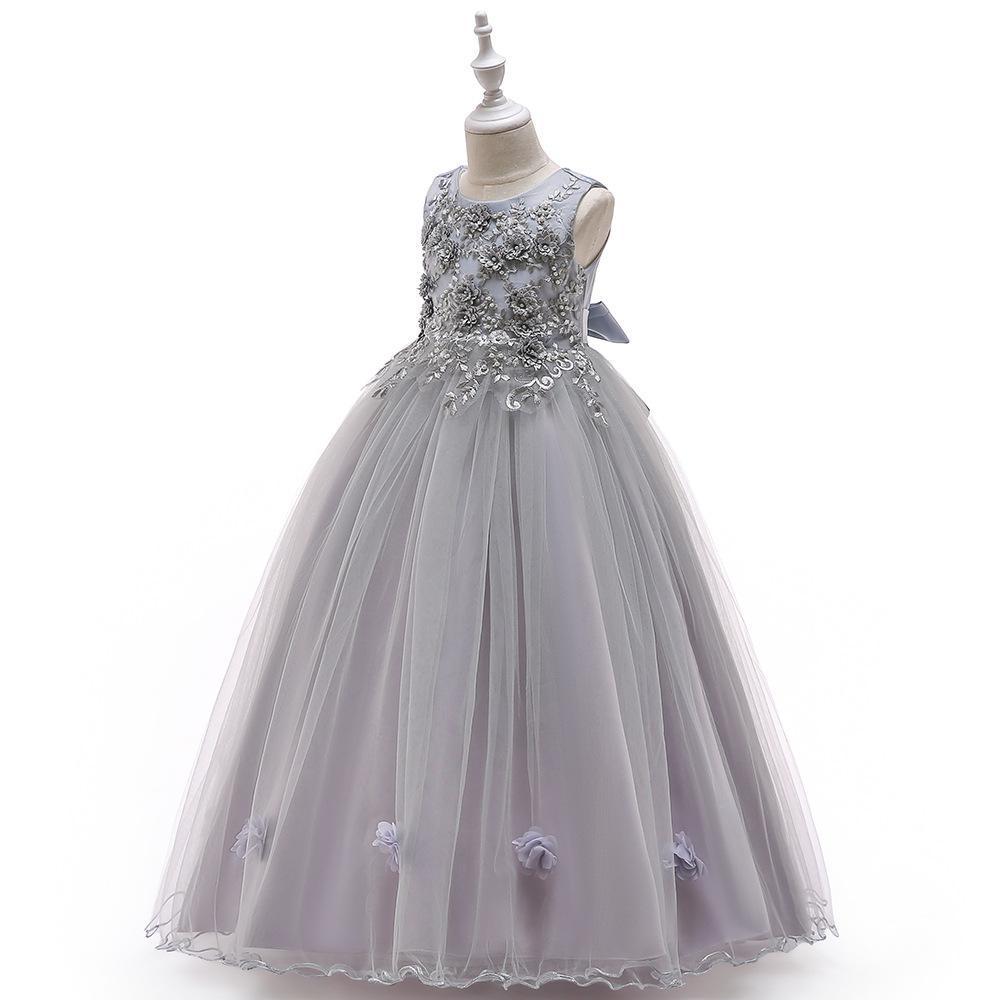 Children s Handmade Beaded Flower Girl Princess Dress with Petal Puffy Skirt 160cm сірий колір
Children s Handmade Beaded Flower Girl Princess Dress with Petal Puffy Skirt 160cm сірий колір