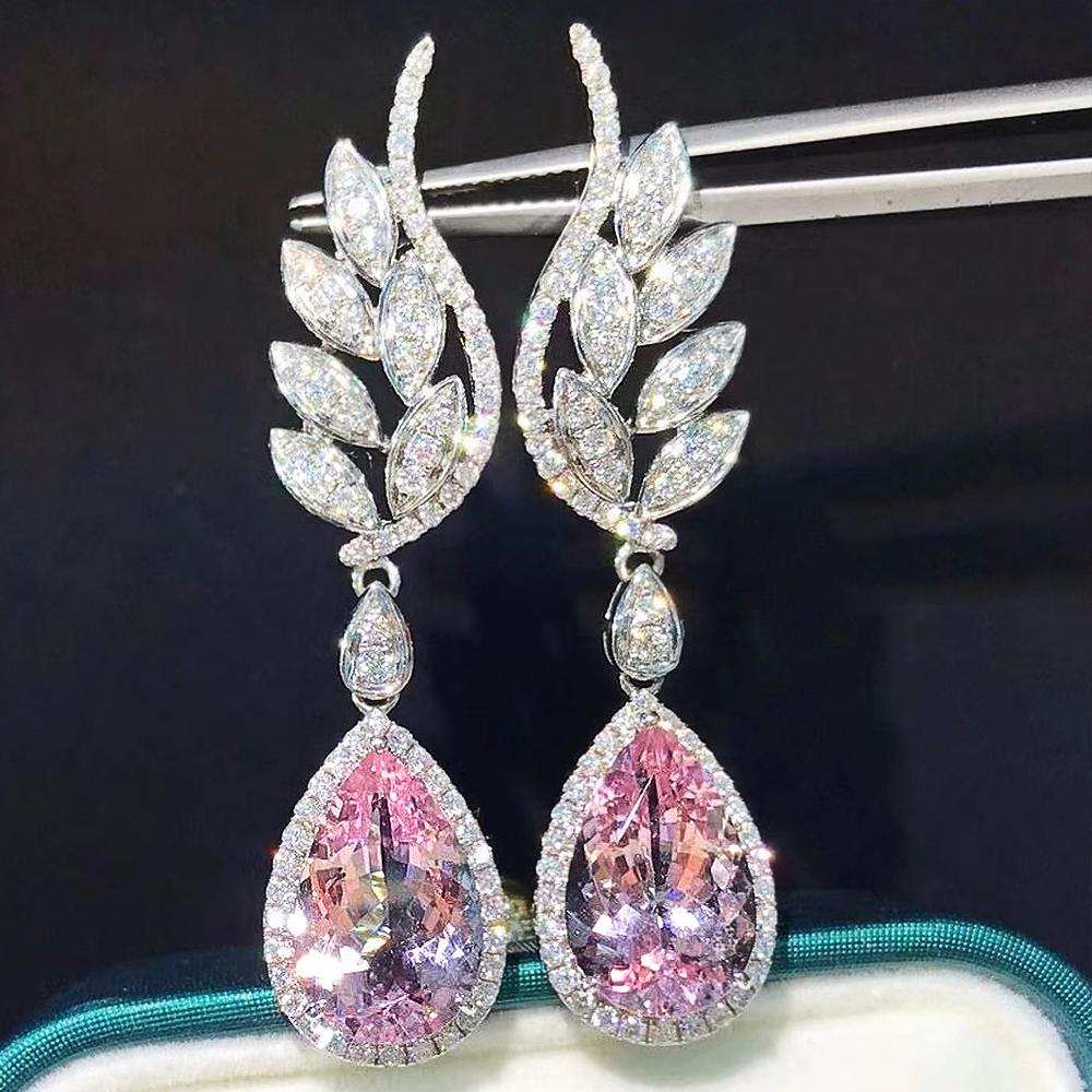 CAOSHI Luxury Delicate Elegant Women s Earrings with Pink Crystal CZ Exquisite Fashionable Design Zircon for Wedding Ceremony
CAOSHI Luxury Delicate Elegant Women s Earrings with Pink Crystal CZ Exquisite Fashionable Design Zircon for Wedding Ceremony