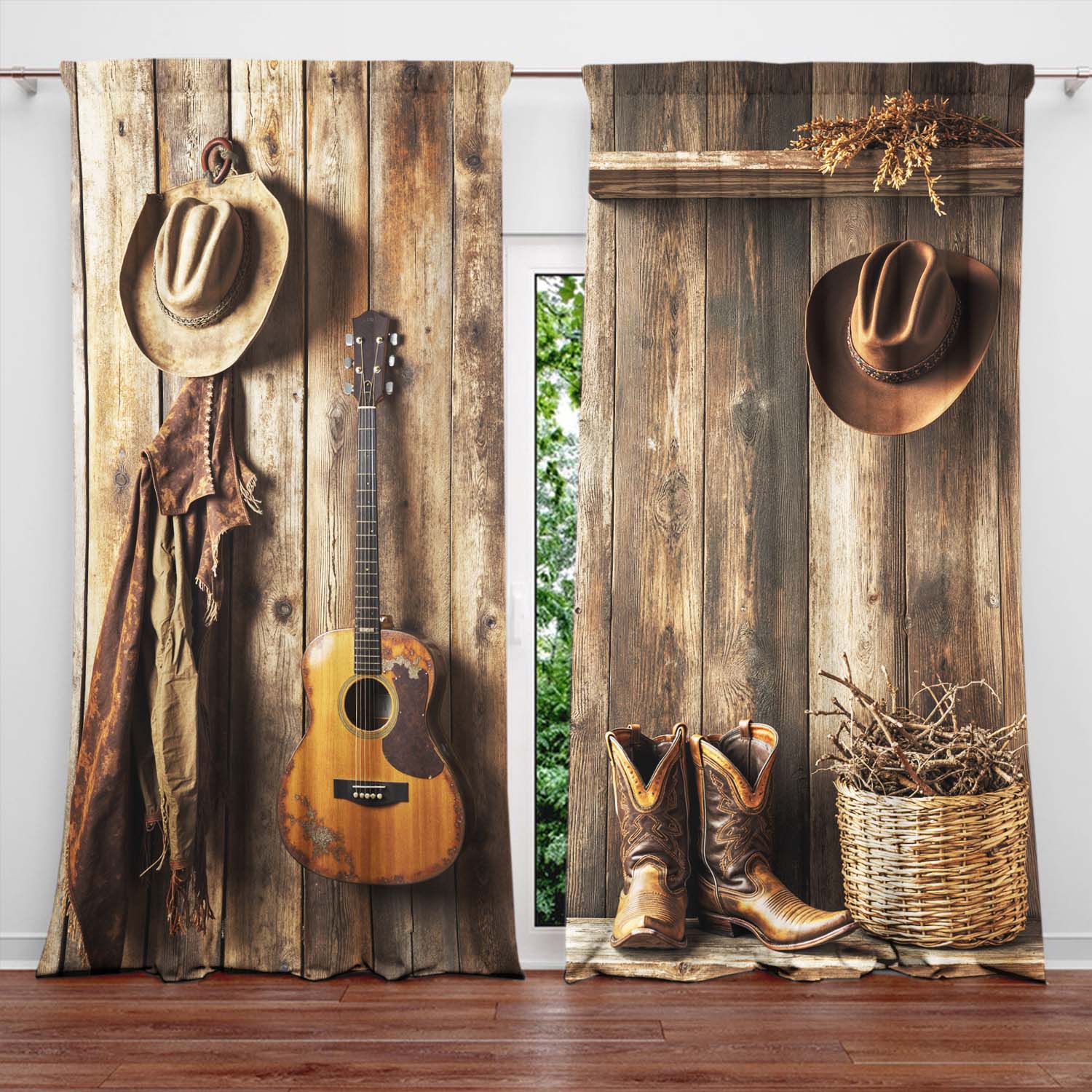 Panels Western Cowboy Equipment Pattern Window Curt Distinctive Printed Curtains Suitable Gifting Family Friends Made Of Polyester W100*H70(CM)-Rod Pocket&2PCS
Panels Western Cowboy Equipment Pattern Window Curt Distinctive Printed Curtains Suitable Gifting Family Friends Made Of Polyester W100*H70(CM)-Rod Pocket&2PCS