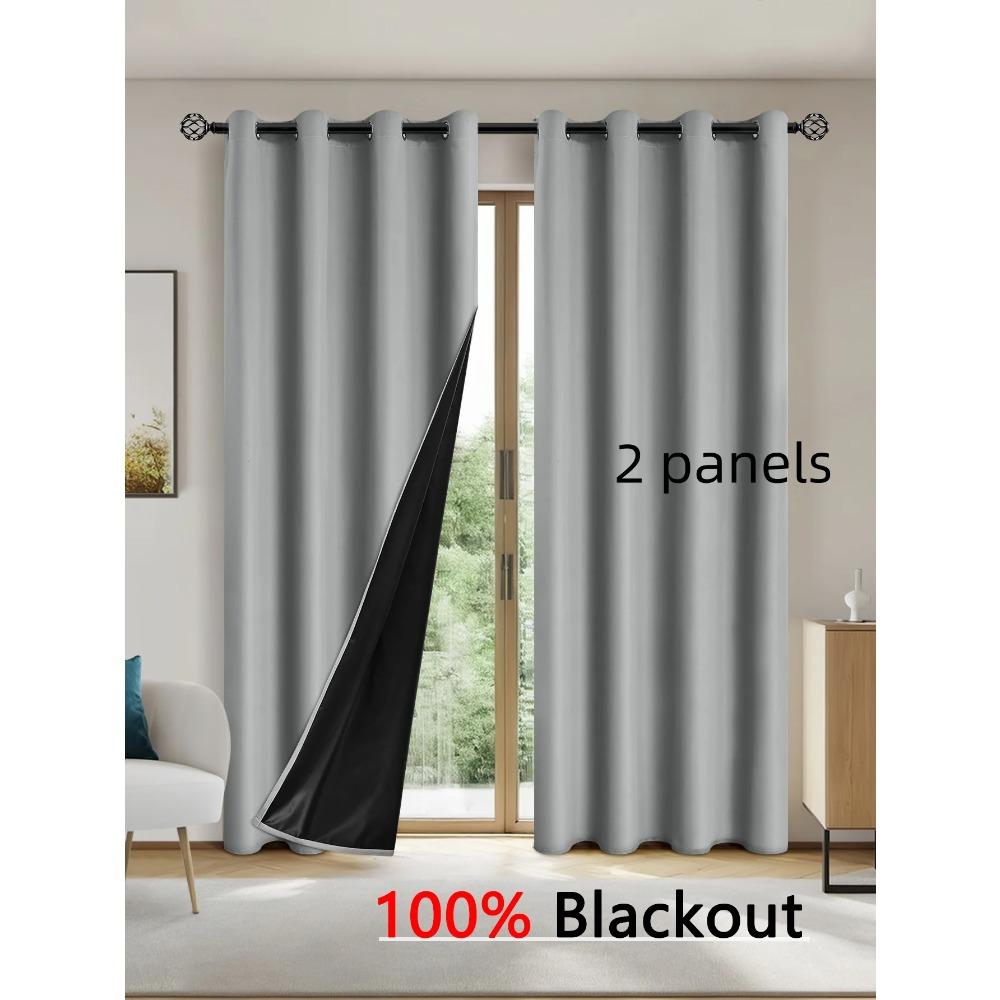 2pcs Solid 100% Blackout Curtain - Curtains for Bedroom and Living Room - UV Protection, Easy Sliding, and Stylish Design 100X130CM 2PCS&Grommet Top темно-синього кольору
2pcs Solid 100% Blackout Curtain - Curtains for Bedroom and Living Room - UV Protection, Easy Sliding, and Stylish Design 100X130CM 2PCS&Grommet Top темно-синього кольору