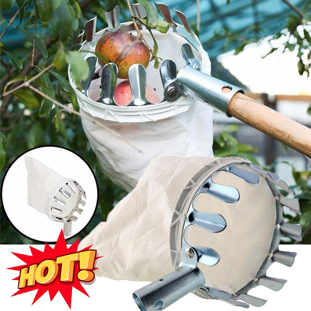 Garden Fruit Picker Head Orchard Apple Pears Orange High Tree Picking Tool Fruit Catcher Pouch Detachable Farm Fruits Collector
Garden Fruit Picker Head Orchard Apple Pears Orange High Tree Picking Tool Fruit Catcher Pouch Detachable Farm Fruits Collector