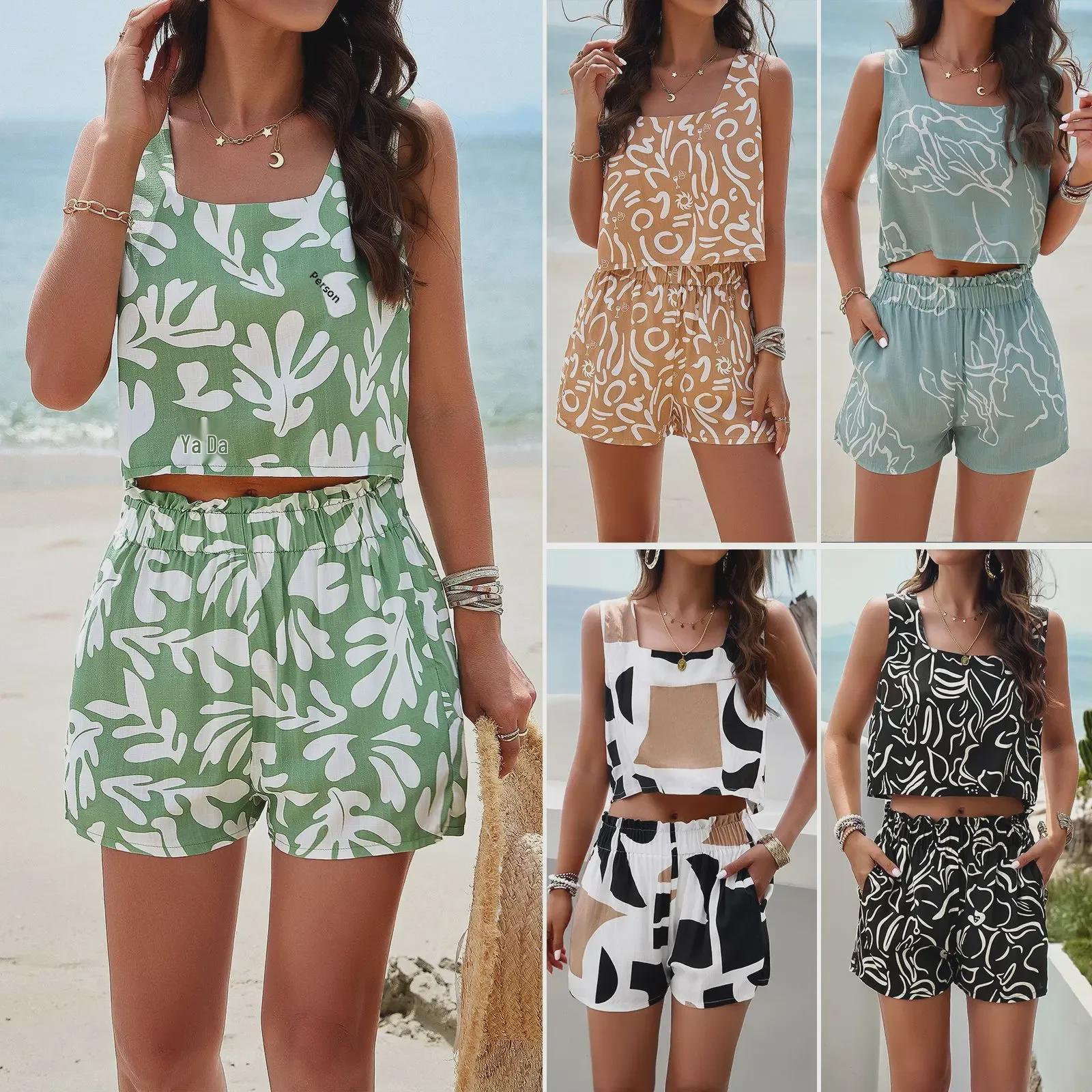 Diyunou Women s European/American Spring/Summer 2024 Casual Print Vest and Shorts Set Medium
Diyunou Women s European/American Spring/Summer 2024 Casual Print Vest and Shorts Set Medium