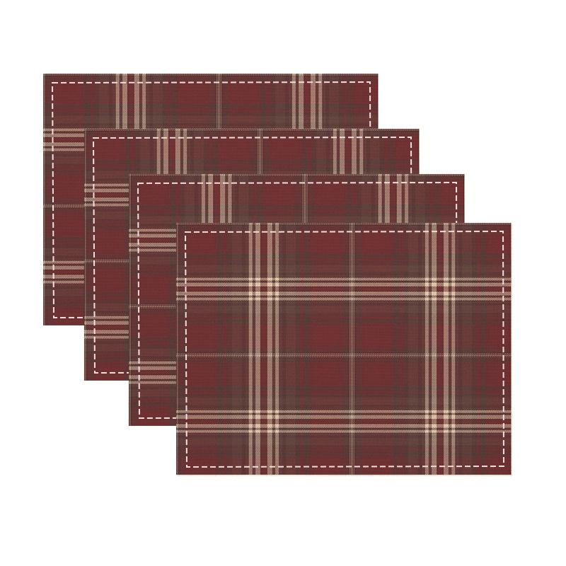 4pcs Plaid Printed Placemats Heat-Resistant, Square, Machine Washable, Ideal for Home, Restaurant & Party Dining Decor 30x45cm-4PC
4pcs Plaid Printed Placemats Heat-Resistant, Square, Machine Washable, Ideal for Home, Restaurant & Party Dining Decor 30x45cm-4PC