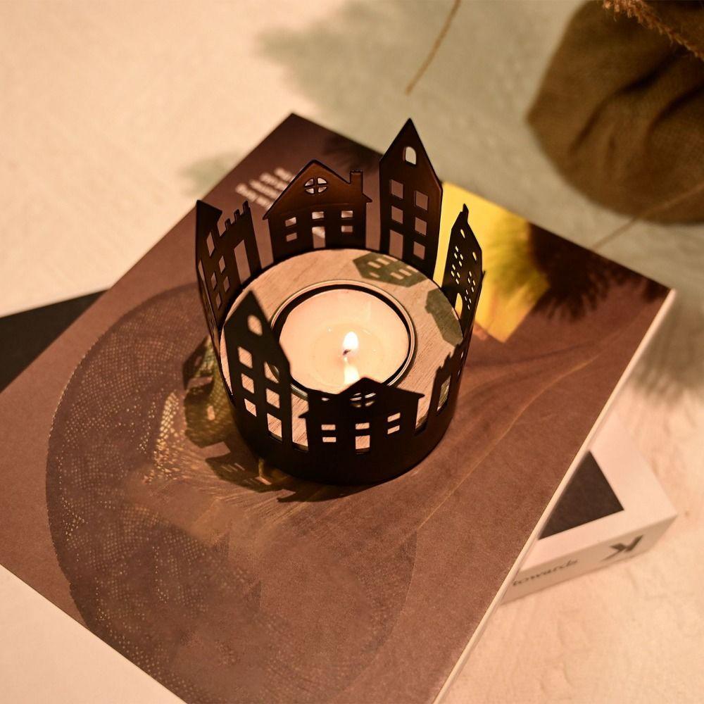 Подставка для свечей в виде силуэта замка из кованого железа, круглый подсвечник, украшение для ужина при свечах чёрный
Подставка для свечей в виде силуэта замка из кованого железа, круглый подсвечник, украшение для ужина при свечах чёрный