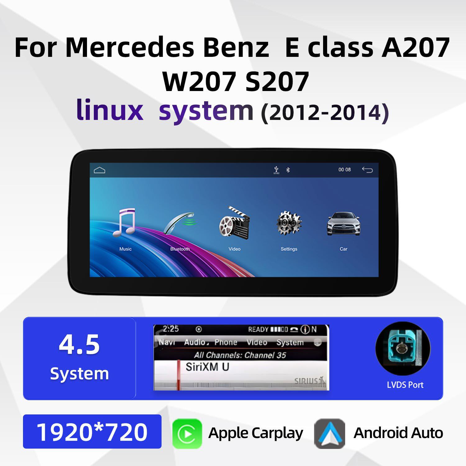 10.25 Mercedes-Benz E-Class A207/W207/S207 Center Console Carplay Navigator Left Peptide Left Side Driving
10.25 Mercedes-Benz E-Class A207/W207/S207 Center Console Carplay Navigator Left Peptide Left Side Driving