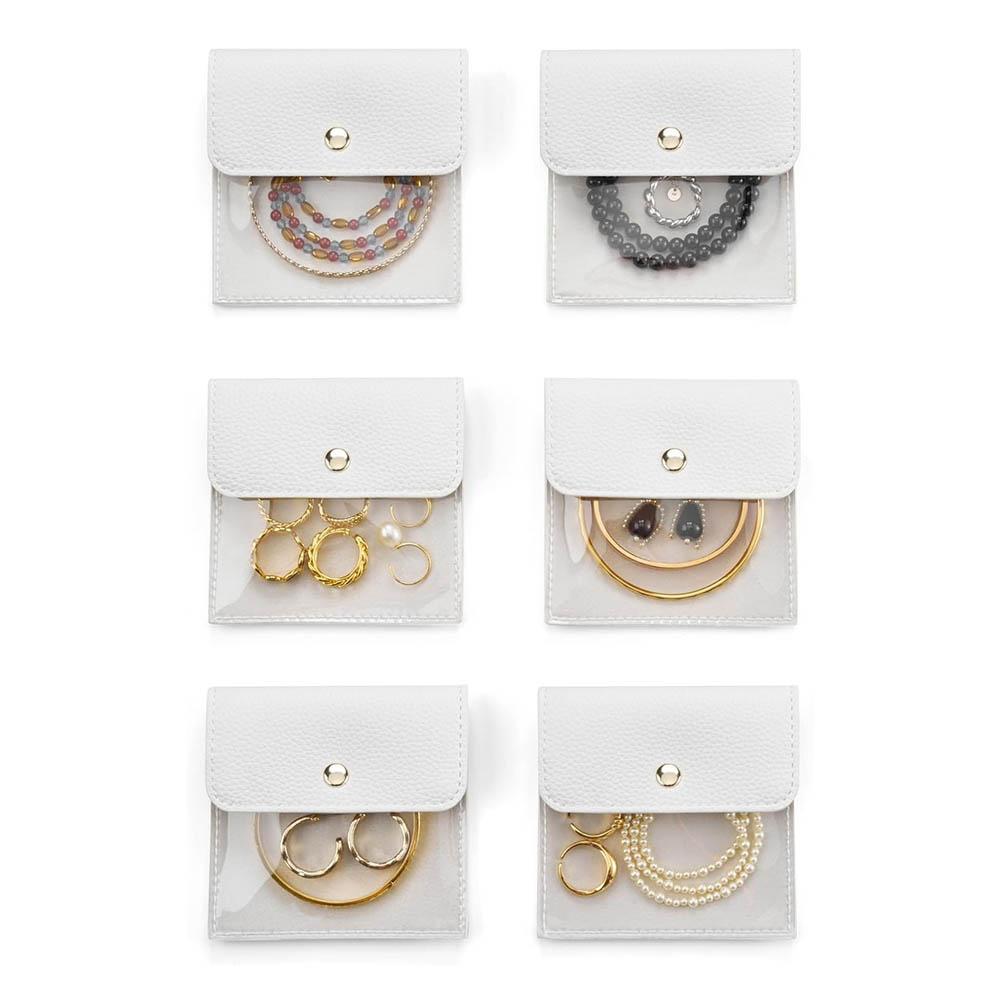 Compact Set of 6 Small Zipper Bags for Jewelry and Accessories Made of Leather Suitable for Home and Travel Storage Needs белый
Compact Set of 6 Small Zipper Bags for Jewelry and Accessories Made of Leather Suitable for Home and Travel Storage Needs белый