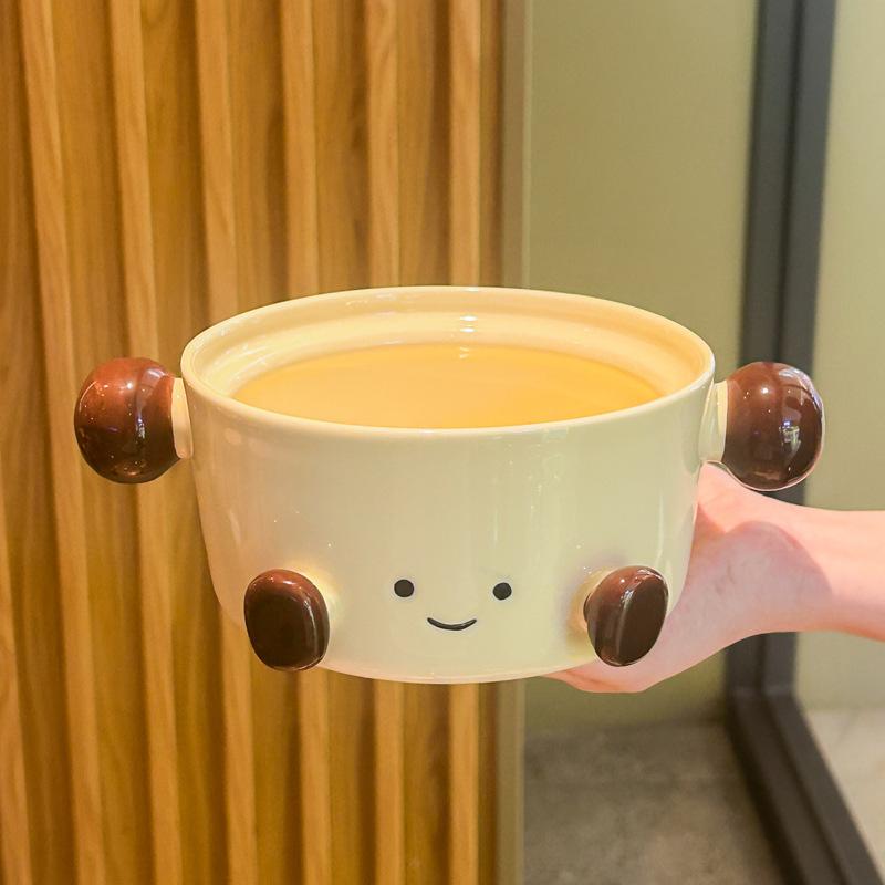 Milk Huhu Cute Fat Feet Instant Noodle Bowl with Lid Spoon Cute Ceramic Soup Bowl Instant Noodle Bowl for Student Dormitory No specifications
Milk Huhu Cute Fat Feet Instant Noodle Bowl with Lid Spoon Cute Ceramic Soup Bowl Instant Noodle Bowl for Student Dormitory No specifications