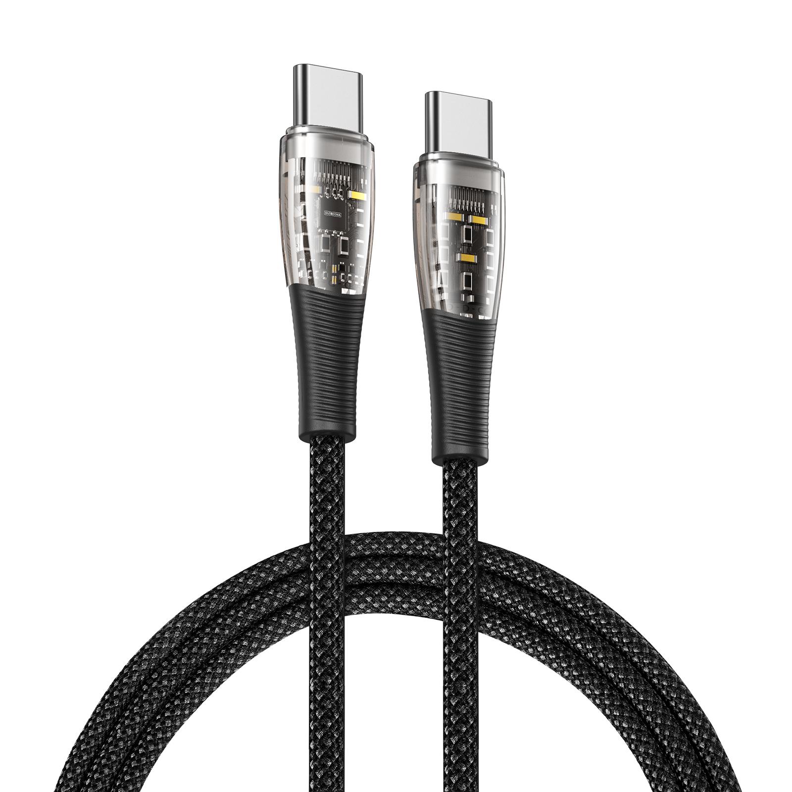 DUZZONA A6 1m USB C to USB C Cable PD 65W Fast Charging PVC Nylon Braided Data Cord for iPhone 16-15 Series/Huawei Mate 60/Xiaomi
DUZZONA A6 1m USB C to USB C Cable PD 65W Fast Charging PVC Nylon Braided Data Cord for iPhone 16-15 Series/Huawei Mate 60/Xiaomi