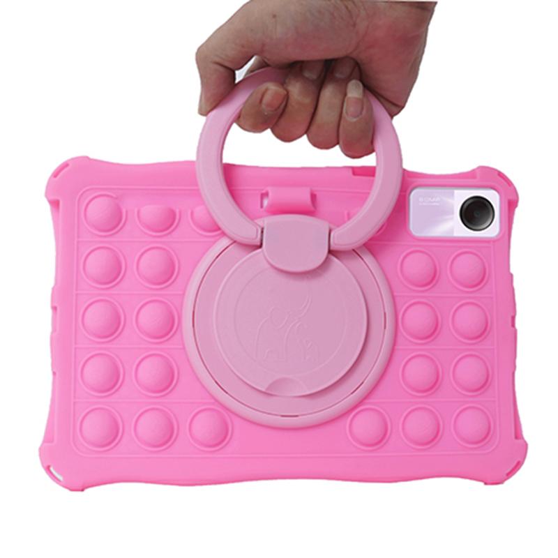 For Xiaomi Redmi Pad SE Case Pop Bubble PC+Silicone Cover Hand Grip Kickstand with Shoulder Strap Pink
For Xiaomi Redmi Pad SE Case Pop Bubble PC+Silicone Cover Hand Grip Kickstand with Shoulder Strap Pink