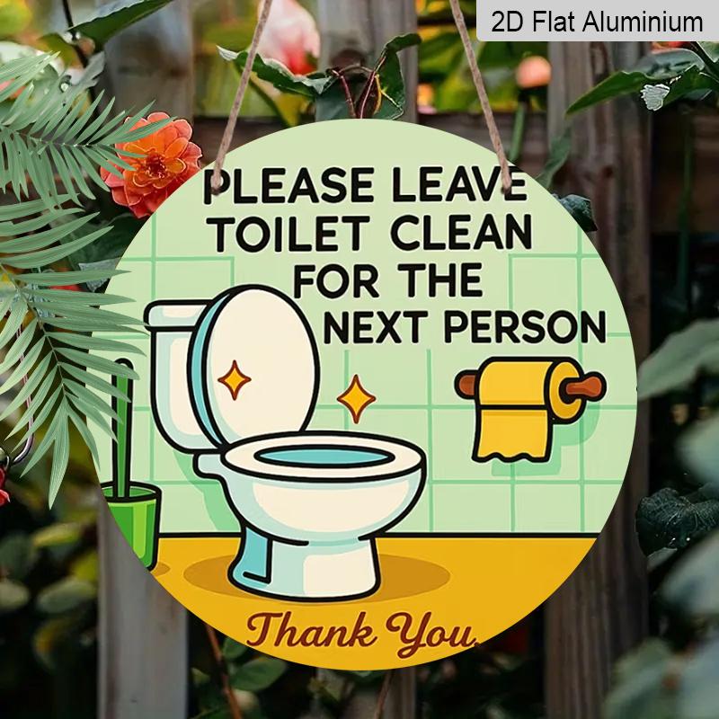 2D Flat Aluminum Sign, Measuring 7.87 X 7.87 Inches. Features A Humorous Health and Hygiene Message: “Please Leave Toilet Clean for The Next Person 1pc
2D Flat Aluminum Sign, Measuring 7.87 X 7.87 Inches. Features A Humorous Health and Hygiene Message: “Please Leave Toilet Clean for The Next Person 1pc
