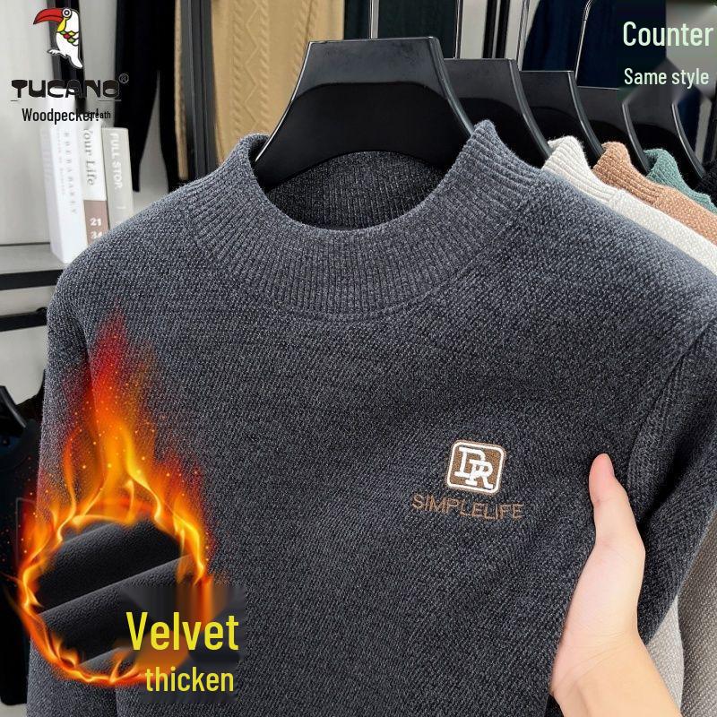 Men s Winter Mink Fur Sweater - Velvet-Lined, Warm Half High Collar, Solid Color, Thick Base Layer. L (170cm) for 115-130 jin темно-сірий
Men s Winter Mink Fur Sweater - Velvet-Lined, Warm Half High Collar, Solid Color, Thick Base Layer. L (170cm) for 115-130 jin темно-сірий