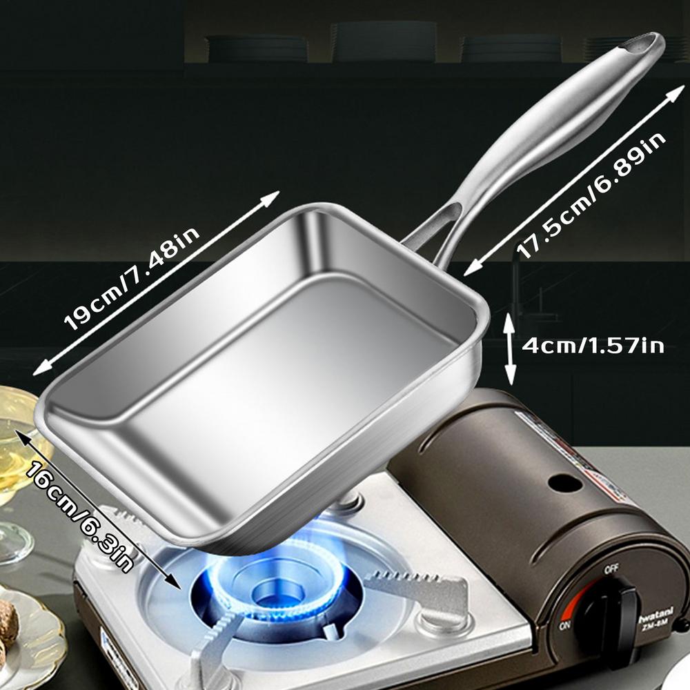 Stainless Steel Frying Pan Non Stick Pan Fried Steak Pot flat bottom Kitchen Cookware For Gas Stove and Induction Cooker
Stainless Steel Frying Pan Non Stick Pan Fried Steak Pot flat bottom Kitchen Cookware For Gas Stove and Induction Cooker