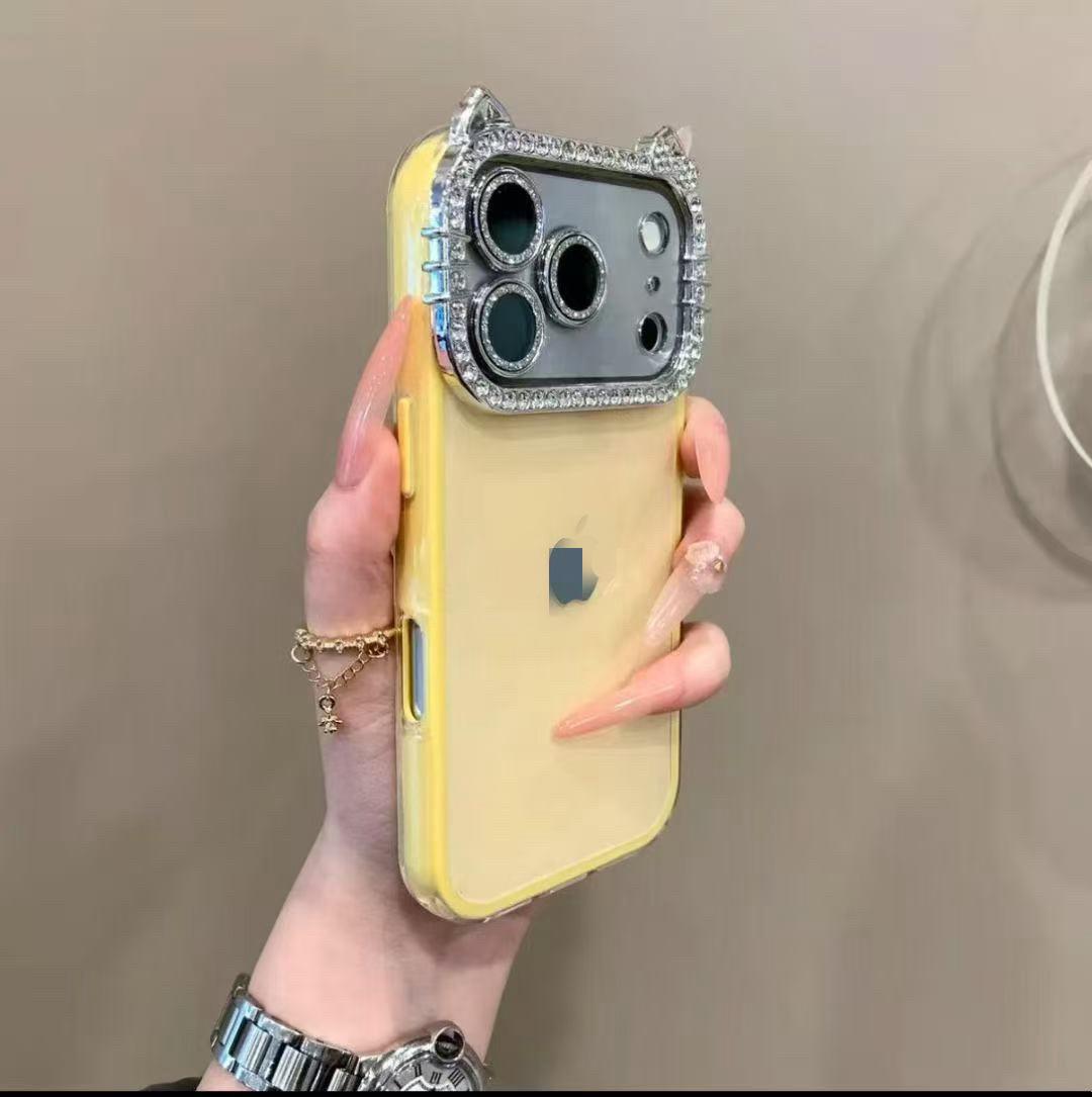 iPhone 17 Pro Max Cat Ears Glitter Case with Rhinestones for 16 Pro & New 14 14 жовтий
iPhone 17 Pro Max Cat Ears Glitter Case with Rhinestones for 16 Pro & New 14 14 жовтий