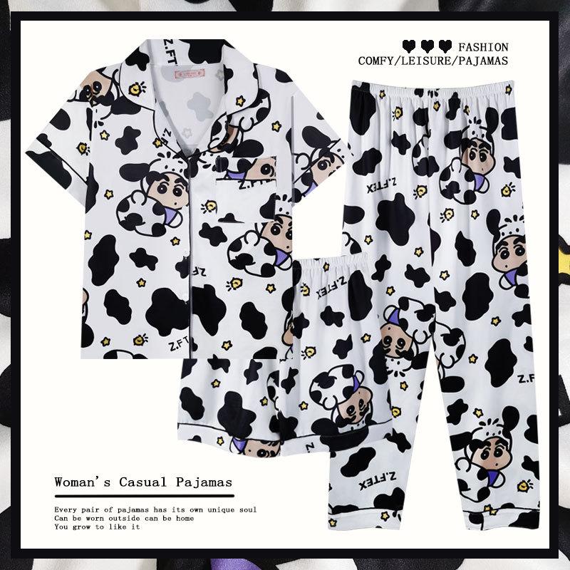 Японская пижама с милым мультяшным Шин-чаном, летний комплект из 3 предметов для женщин: Кардиган, Шорты, Повседневная домашняя одежда XL
Японская пижама с милым мультяшным Шин-чаном, летний комплект из 3 предметов для женщин: Кардиган, Шорты, Повседневная домашняя одежда XL