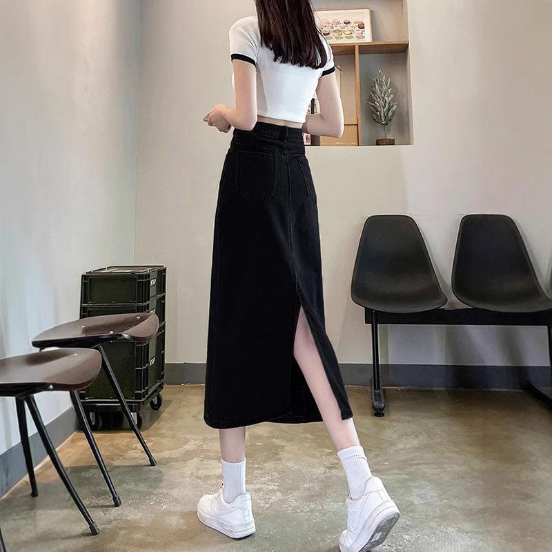 Women s High Waist Black A-line Denim Midi Skirt - Retro Slit, Slimming Fit, 2025 Spring Autumn Collection Small
Women s High Waist Black A-line Denim Midi Skirt - Retro Slit, Slimming Fit, 2025 Spring Autumn Collection Small