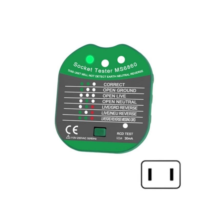 Automatic Electronic RCD Plugs Tester Detects Neutral Leakage & Ensures Proper Socket Wiring for Home & Office Use 1
Automatic Electronic RCD Plugs Tester Detects Neutral Leakage & Ensures Proper Socket Wiring for Home & Office Use 1