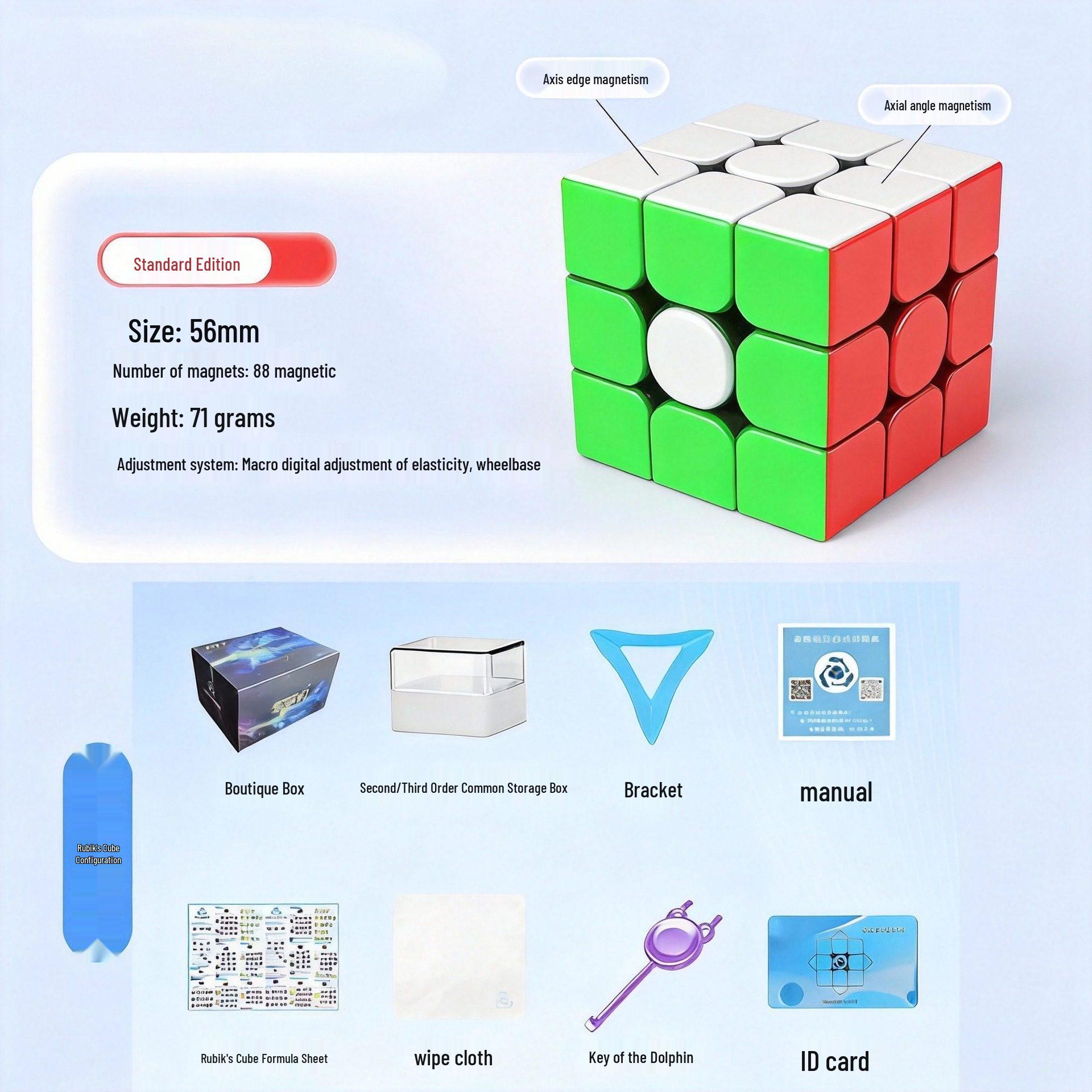 Dolphin Cube Wave Cutter v2 Magnetic 3x3 Speedcube - Professional Competition-Grade Rubik s Toy
Dolphin Cube Wave Cutter v2 Magnetic 3x3 Speedcube - Professional Competition-Grade Rubik s Toy