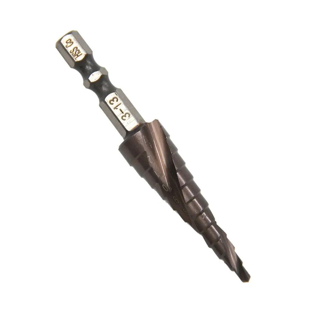 Hexagonal Spiral 3-13mm Cobalt Containing Step Drill Stainless Steel Hole Opener Co Pagoda Drill Bit Cutting Tool M35 Hexagonal
Hexagonal Spiral 3-13mm Cobalt Containing Step Drill Stainless Steel Hole Opener Co Pagoda Drill Bit Cutting Tool M35 Hexagonal