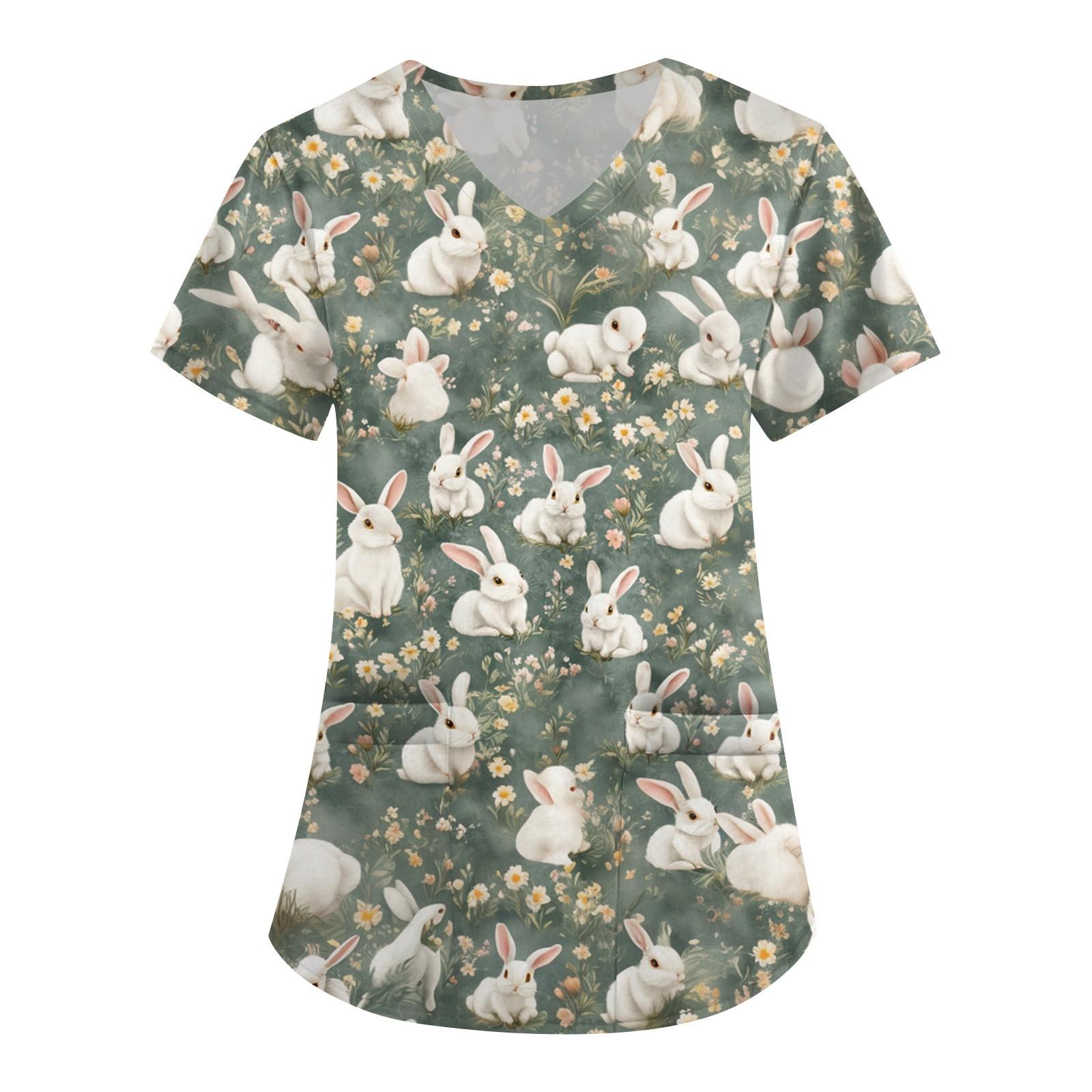 Женская мода V-образный вырез короткий рукав комбинезон с карманами пасхальный принт топы одежда L
Женская мода V-образный вырез короткий рукав комбинезон с карманами пасхальный принт топы одежда L