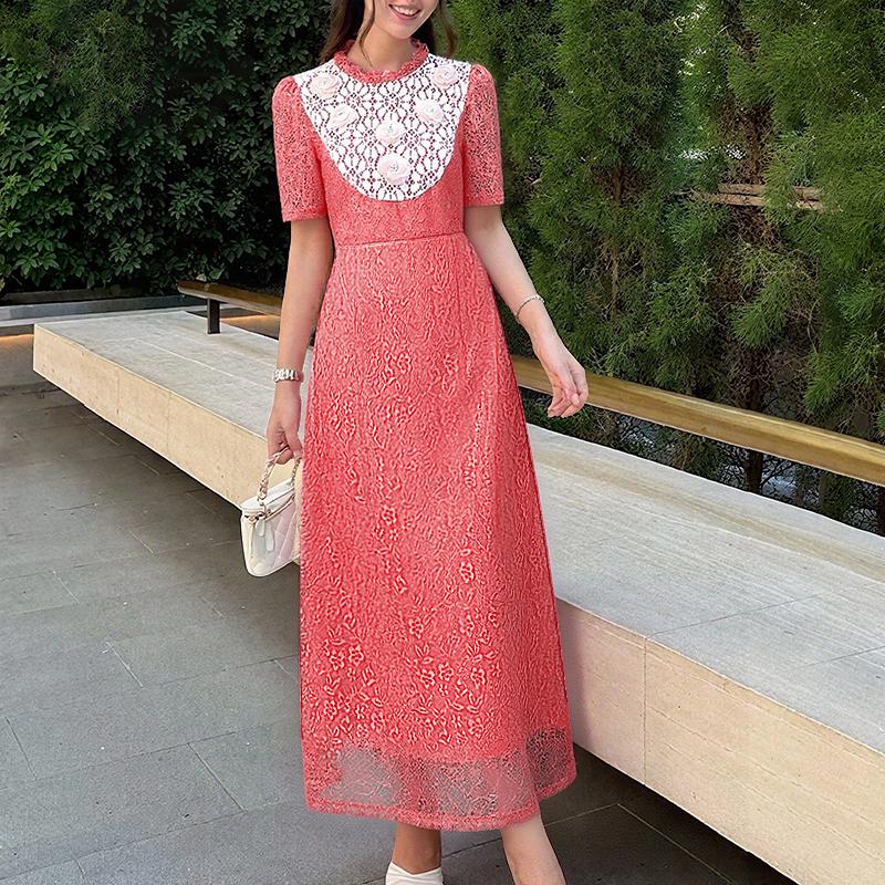 ZANZEA Женское повседневное платье с круглым вырезом, коротким рукавом, летнее, длинное, с кружевной отделкой S
ZANZEA Женское повседневное платье с круглым вырезом, коротким рукавом, летнее, длинное, с кружевной отделкой S