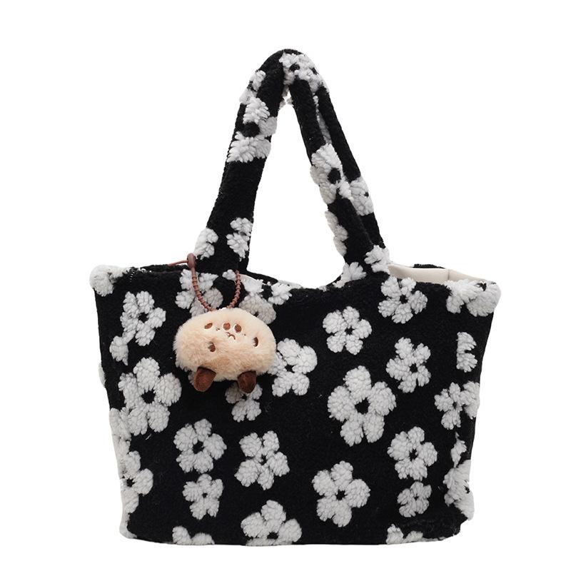 Универсальная большая вместительная плюшевая женская сумка на одно плечо портативная модная цветочная сумка для отдыха новая
Универсальная большая вместительная плюшевая женская сумка на одно плечо портативная модная цветочная сумка для отдыха новая