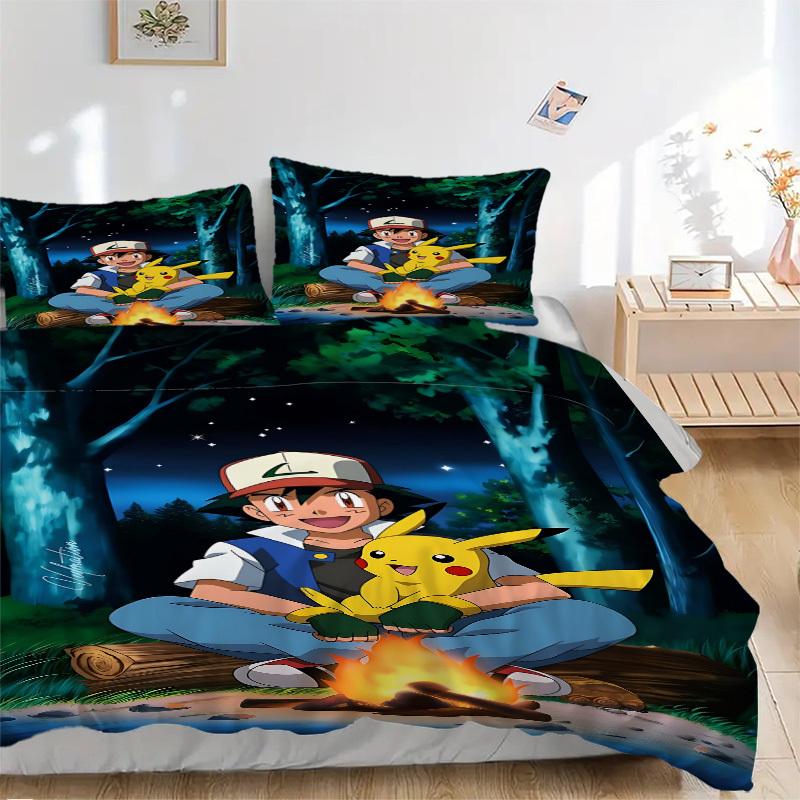 3pcs Pokemon, Pikachu Duvet Cover Set, Includes 1 Duvet Cover and 1/2 Pillowcases (No Insert) yy251104237 135x200cm
3pcs Pokemon, Pikachu Duvet Cover Set, Includes 1 Duvet Cover and 1/2 Pillowcases (No Insert) yy251104237 135x200cm