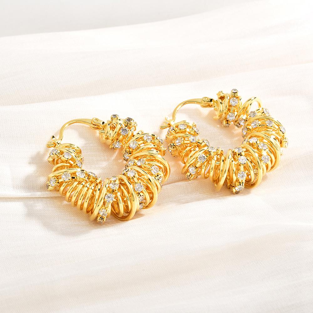 Personality irregular line winding gypsy earrings high-end ear buckles exaggerated fashion earrings
Personality irregular line winding gypsy earrings high-end ear buckles exaggerated fashion earrings
