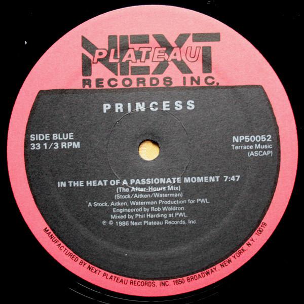 12inch Record PRINCESS - In The Heat Of A Passionate Moment NP50052 Next Plateau Re 1986 US Dance & Electronica Used
12inch Record PRINCESS - In The Heat Of A Passionate Moment NP50052 Next Plateau Re 1986 US Dance & Electronica Used
