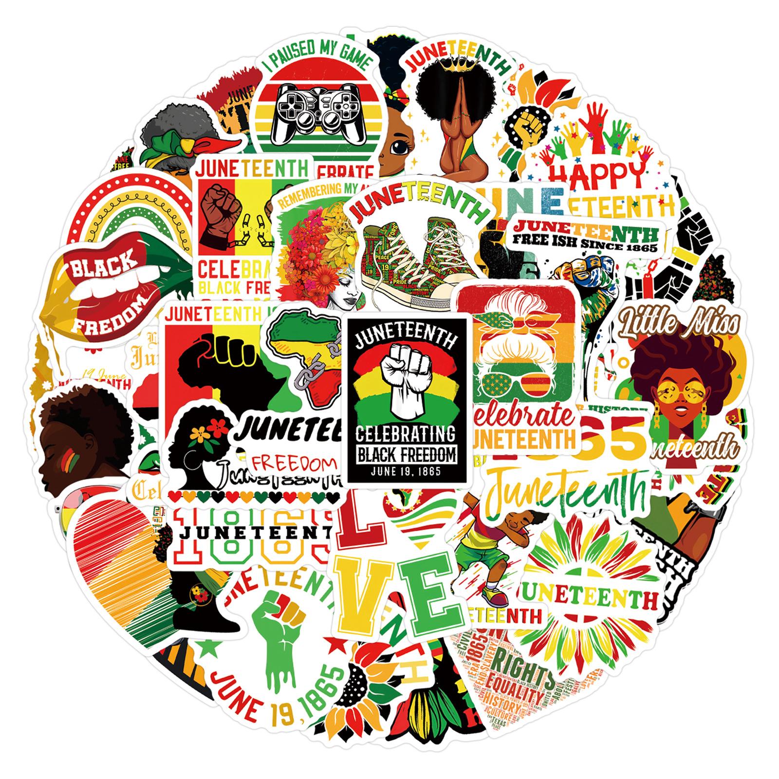 55 Black Juneteenth Doodle Decals Scooter Laptop Cartoon Decals Premium Durable Quality Useful Practical Reliable
55 Black Juneteenth Doodle Decals Scooter Laptop Cartoon Decals Premium Durable Quality Useful Practical Reliable