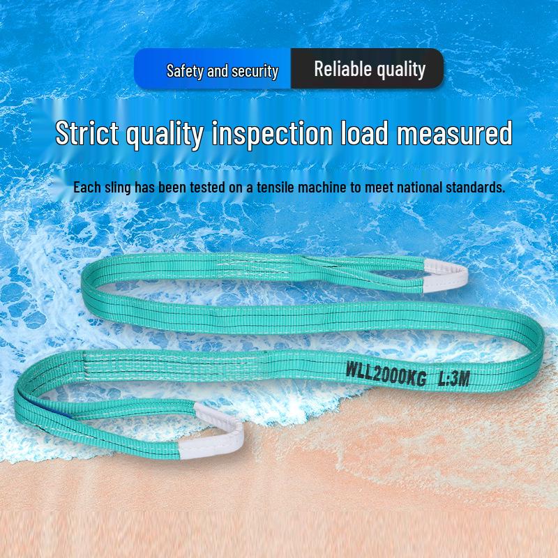 White Flat Synthetic Fiber Lifting Sling, 2T to 10T, Double Buckle 1 Ton x 1 Meter
White Flat Synthetic Fiber Lifting Sling, 2T to 10T, Double Buckle 1 Ton x 1 Meter