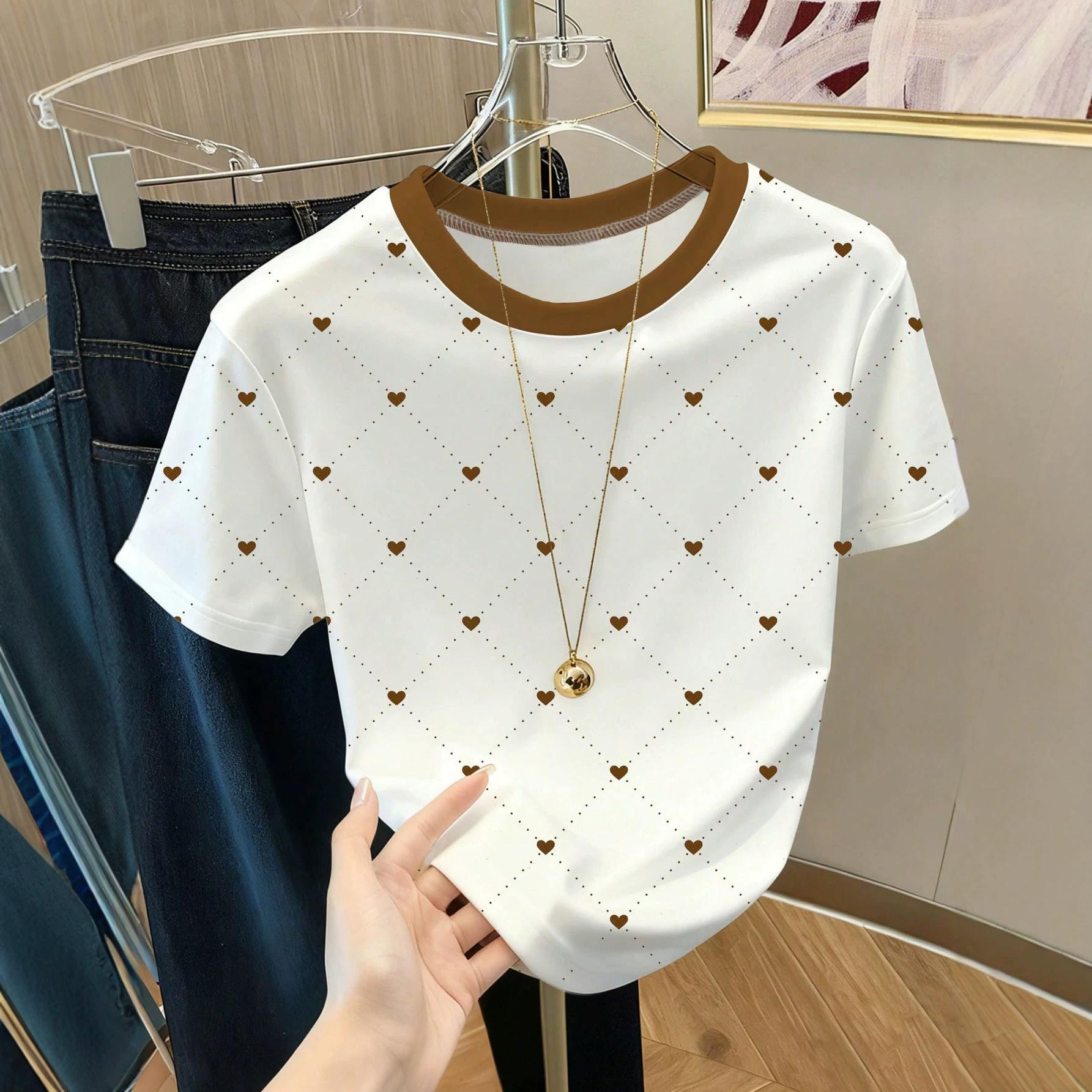 women s Heart Print Crew Neck T-Shirt Color Block Collar Casual Short Sleeve Summer Tee XL білий
women s Heart Print Crew Neck T-Shirt Color Block Collar Casual Short Sleeve Summer Tee XL білий