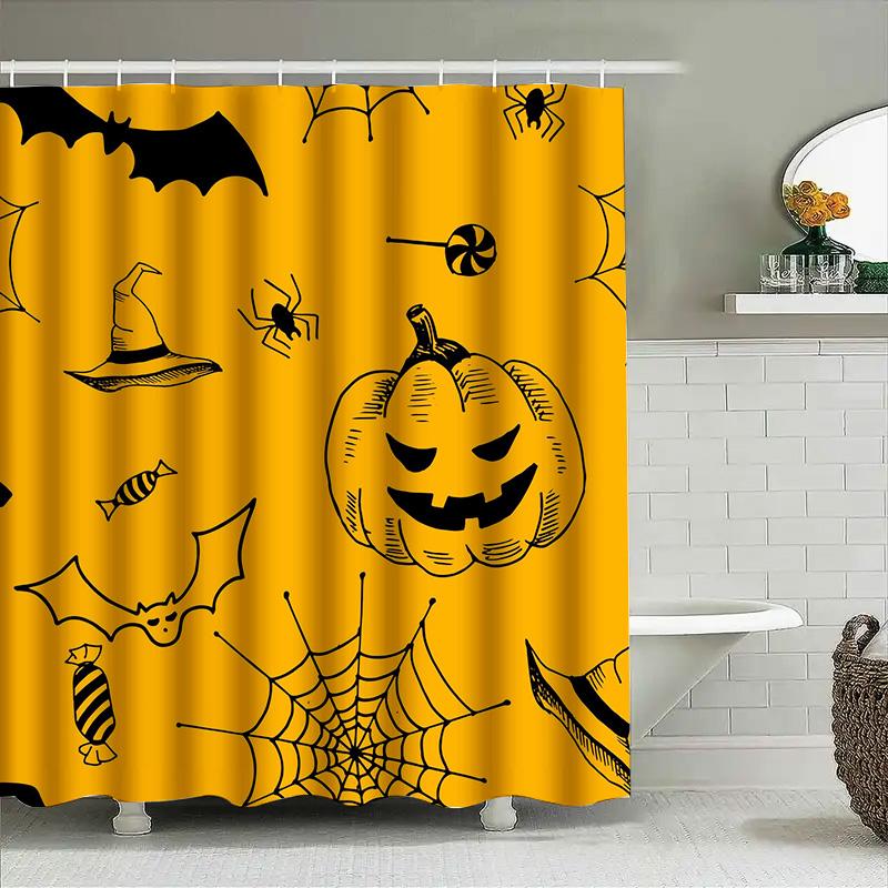 Tuniu Halloween Pumpkin Bat Witch Spooky Shower Curtain For Bathroom Decor W60H190(CM)-1 Pcs
Tuniu Halloween Pumpkin Bat Witch Spooky Shower Curtain For Bathroom Decor W60H190(CM)-1 Pcs