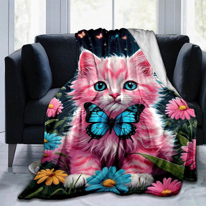 1pc Cute Cat Printing Lightweight Flannel Blanket, Comfortable and Warm Blanket, for Camping Sofa Bed and Couch Office, Gift 100x150cm
1pc Cute Cat Printing Lightweight Flannel Blanket, Comfortable and Warm Blanket, for Camping Sofa Bed and Couch Office, Gift 100x150cm