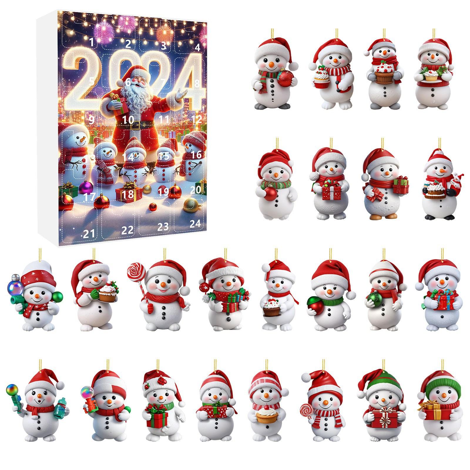 Christmas Advent Calendar Blind Box Toy Cute Snowman Decorative Pendant Acrylic Color A
Christmas Advent Calendar Blind Box Toy Cute Snowman Decorative Pendant Acrylic Color A