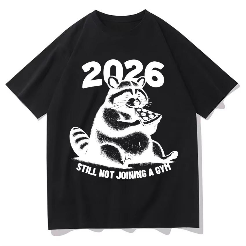 2026 Spring summer Men pure Cotton Fashion TShirts Funny Raccoon Happy New Year Shirt Aesthetic Graphics Casual Cozy Top S
2026 Spring summer Men pure Cotton Fashion TShirts Funny Raccoon Happy New Year Shirt Aesthetic Graphics Casual Cozy Top S