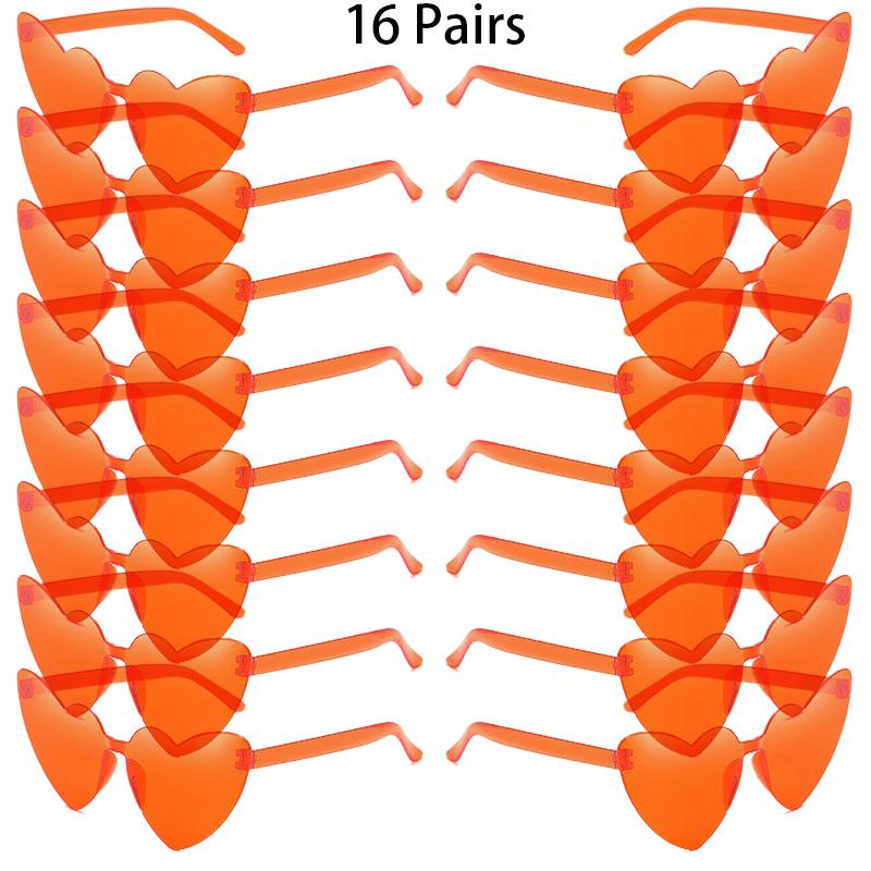 16/20 Pairs Cute Heart Shaped Sunglasses Fashion Rimless Solid Color Beach Vacation Shades Women Trendy Rave Decor Sun Glasses
16/20 Pairs Cute Heart Shaped Sunglasses Fashion Rimless Solid Color Beach Vacation Shades Women Trendy Rave Decor Sun Glasses