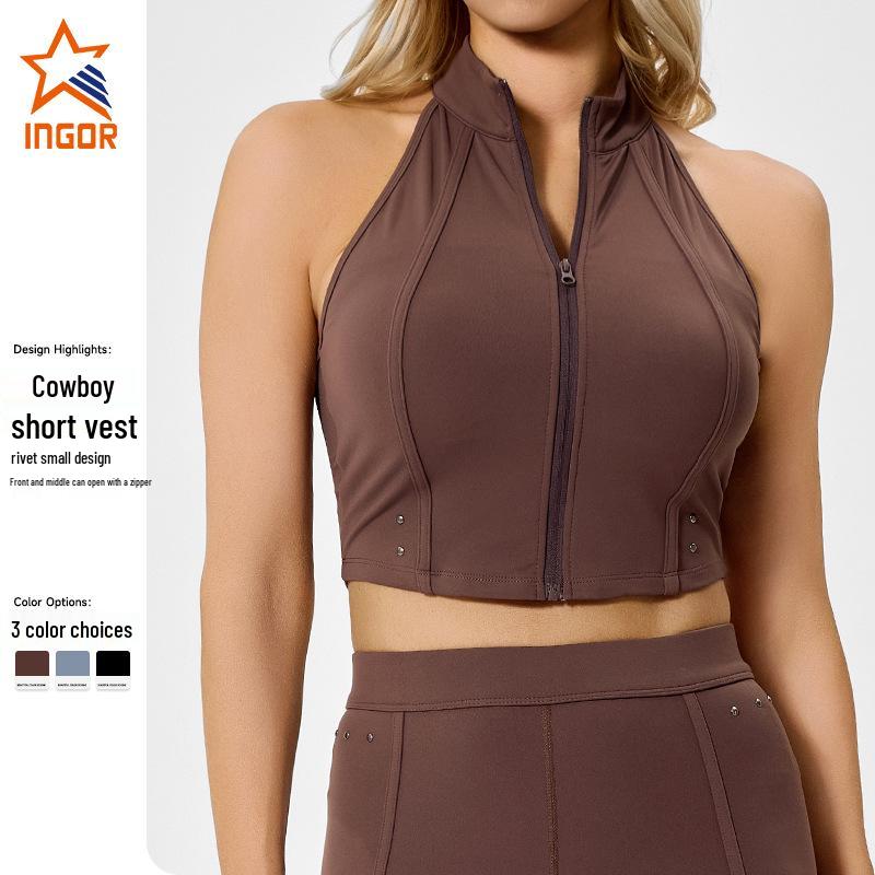 Cross-Border Zipper Sports Vest: Breathable, Slimming, Fashionable Yoga Top Medium кавовий
Cross-Border Zipper Sports Vest: Breathable, Slimming, Fashionable Yoga Top Medium кавовий