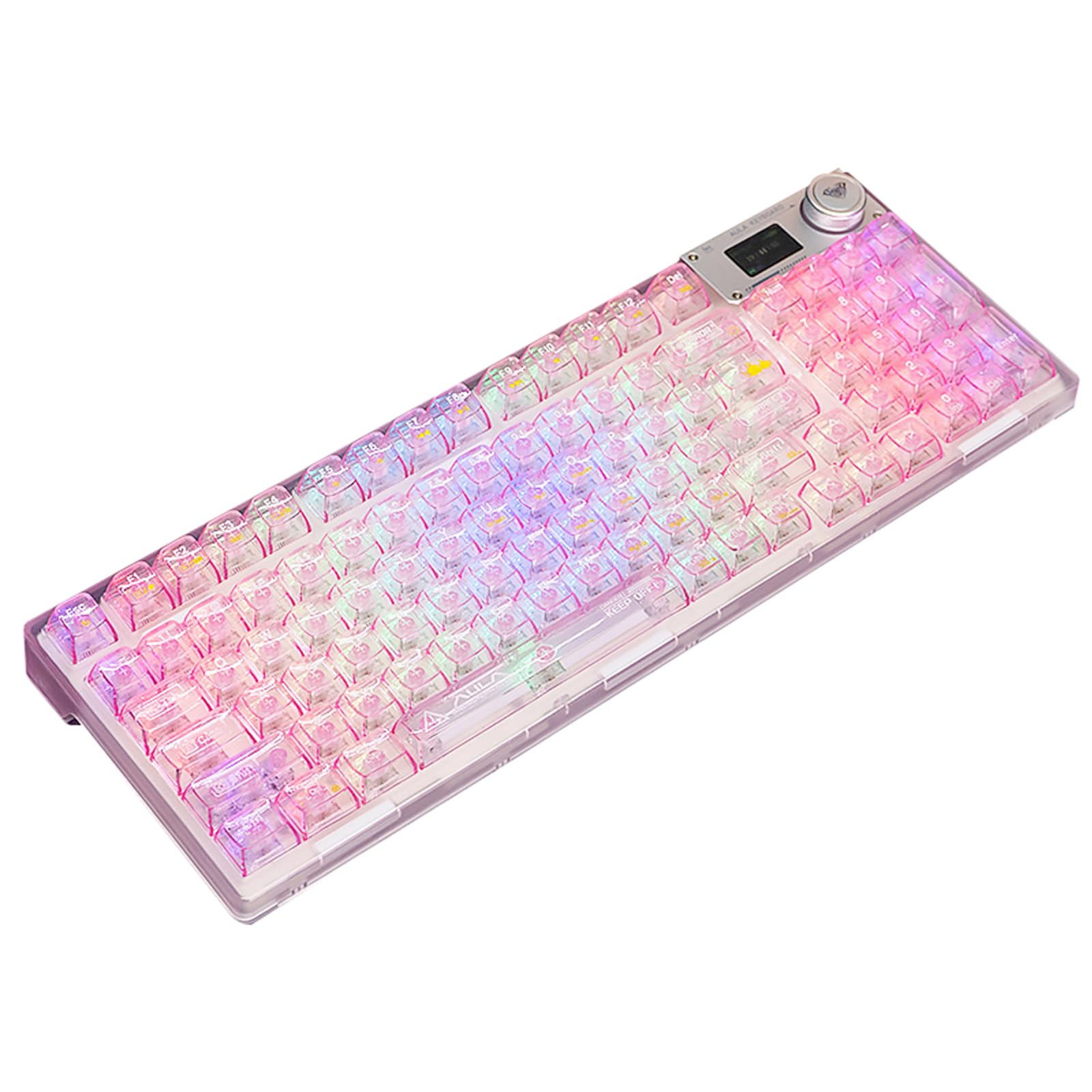 OUSEITECH F98pro Gaming Keyboard Transparent Keyboard Hot Swap Mechanical Keyboard Numeric Keyboard Wireless Pink Transparent Keycap RGB Backlight 95
OUSEITECH F98pro Gaming Keyboard Transparent Keyboard Hot Swap Mechanical Keyboard Numeric Keyboard Wireless Pink Transparent Keycap RGB Backlight 95