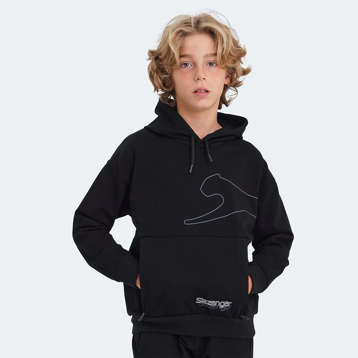 LINK-Black Kids Sweatshirt 7/8 years чёрный