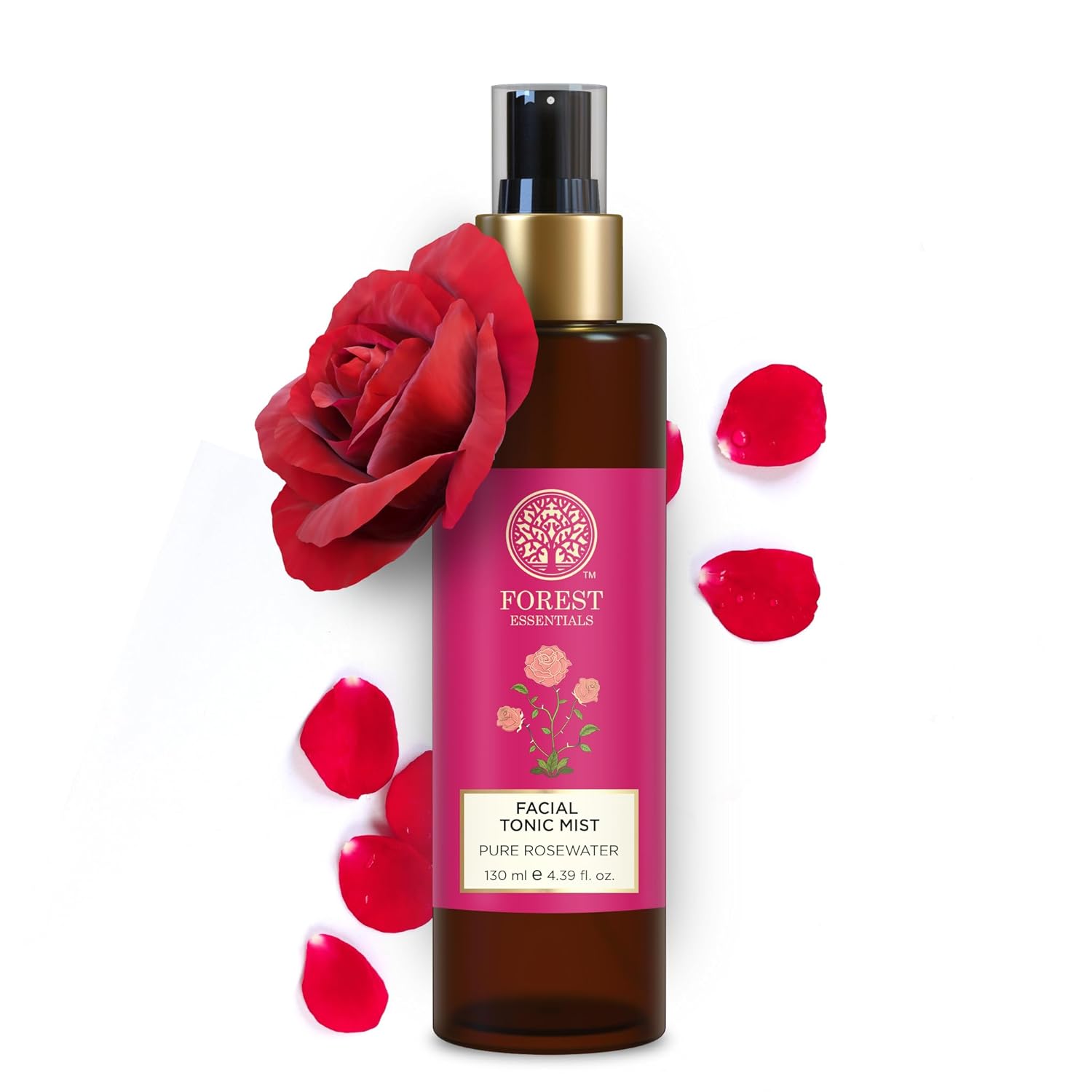 Forest Essentials Pure Rosewater Facial Tonic Mist | Hydrating Ayurvedic Toner for Fresh, Dewy Skin | Minimises Pores & Refreshes Skin
Forest Essentials Pure Rosewater Facial Tonic Mist | Hydrating Ayurvedic Toner for Fresh, Dewy Skin | Minimises Pores & Refreshes Skin