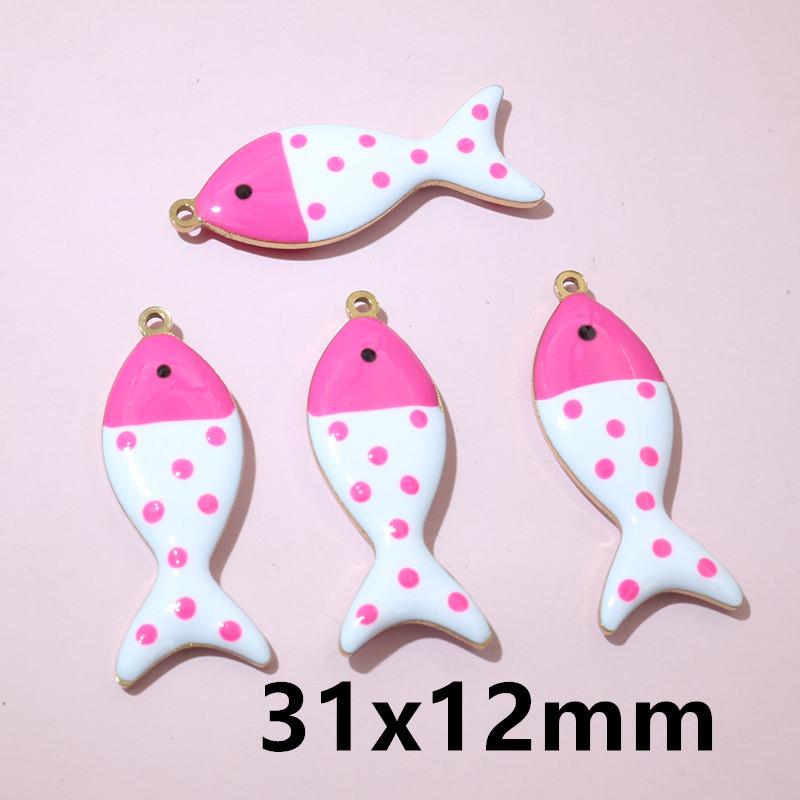10pcs Stainless Steel Enamel Fish Charms Pendant 31x12mm DIY Jewelry Making Accessories Findings for Necklace Earrings Bracelets
10pcs Stainless Steel Enamel Fish Charms Pendant 31x12mm DIY Jewelry Making Accessories Findings for Necklace Earrings Bracelets