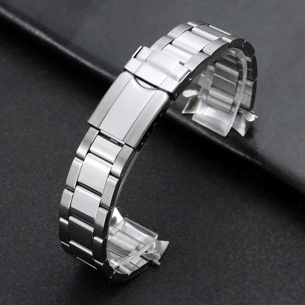 18/19/20mm 22mm Stainless Steel Watchbands for Rolex Diving Universal Curved End Watch Band for Men Women Folding Clasp Bracelet 22mm срібний
18/19/20mm 22mm Stainless Steel Watchbands for Rolex Diving Universal Curved End Watch Band for Men Women Folding Clasp Bracelet 22mm срібний