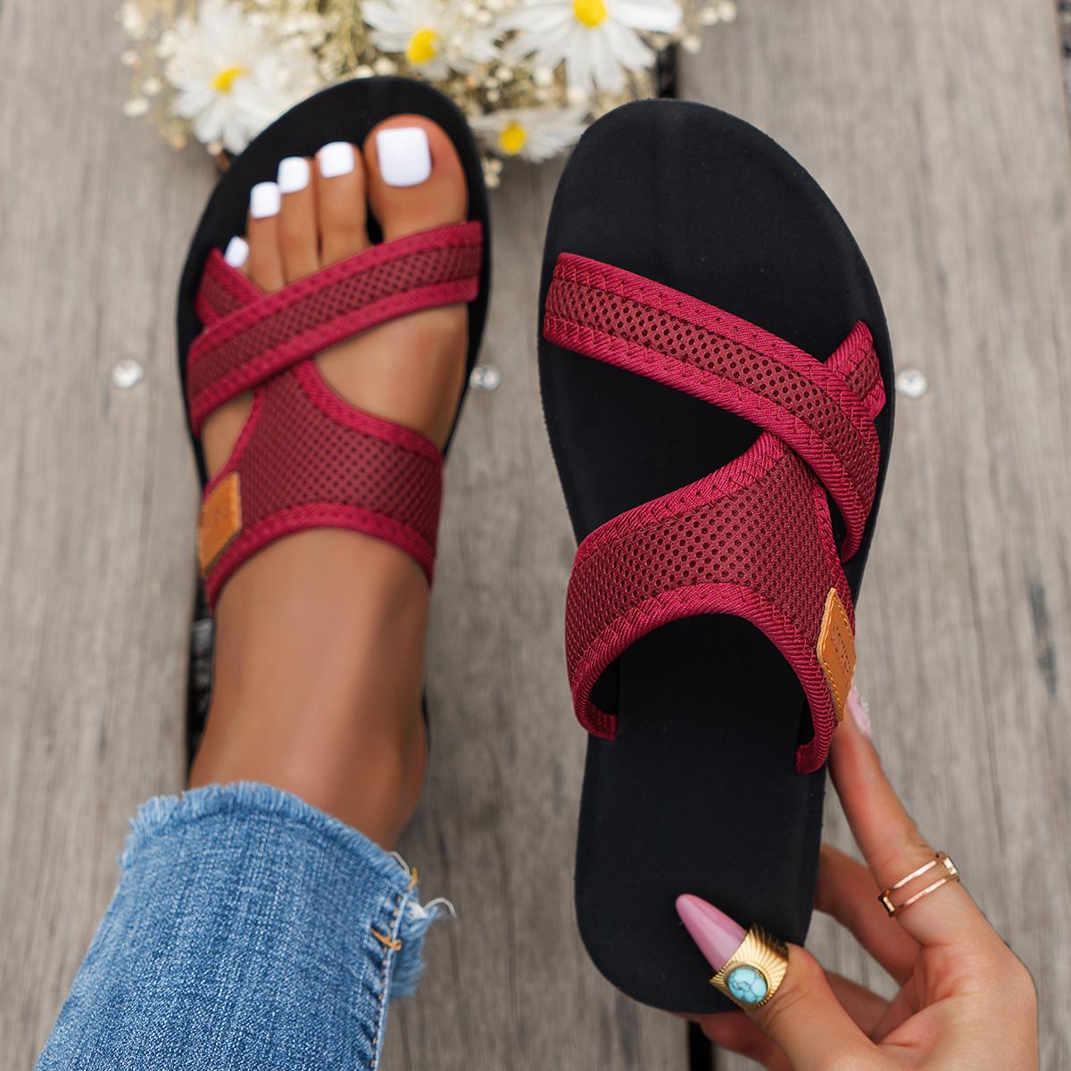 Women s Sandals Mesh Breathable Comfortable and Skin-Friendly Suitable for Both Indoor and Outdoor Wear Flat Sandals 43 вина червоного кольору
Women s Sandals Mesh Breathable Comfortable and Skin-Friendly Suitable for Both Indoor and Outdoor Wear Flat Sandals 43 вина червоного кольору