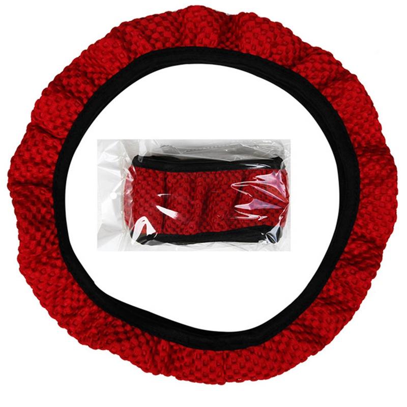 1 шт., 37-39 см, чехол на руль, износостойкий противоскользящий чехол для шестерни, чехол для ручного тормоза, автозапчасти красный
1 шт., 37-39 см, чехол на руль, износостойкий противоскользящий чехол для шестерни, чехол для ручного тормоза, автозапчасти красный