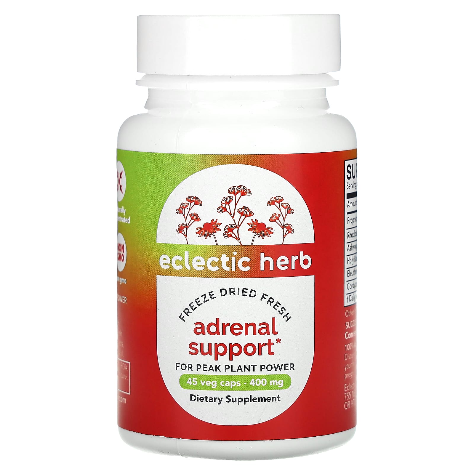 Herbs, Freeze Dried Fresh Food, Adrenal Strength, 800Mg, 45 Veggie Capsules, (400Mg per Capsule)
Herbs, Freeze Dried Fresh Food, Adrenal Strength, 800Mg, 45 Veggie Capsules, (400Mg per Capsule)