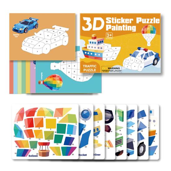 3D Sticker Puzzle Painting Book Fine Motor Skill Focus Training Animal Dinosaur Vehicle Learning Kids Educational Geometric Sticker Puzzle Painting B
3D Sticker Puzzle Painting Book Fine Motor Skill Focus Training Animal Dinosaur Vehicle Learning Kids Educational Geometric Sticker Puzzle Painting B