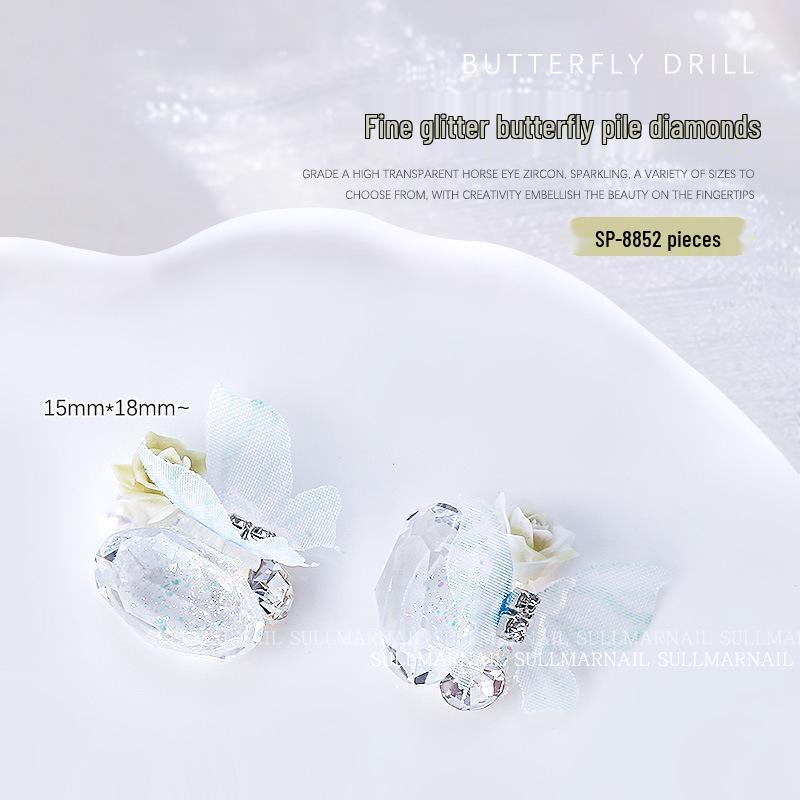 Аксессуары для нейл-арта «Бабочка» с кристаллами и стразами - 3D металлический дизайн с блестками (2pcs)
Аксессуары для нейл-арта «Бабочка» с кристаллами и стразами - 3D металлический дизайн с блестками (2pcs)