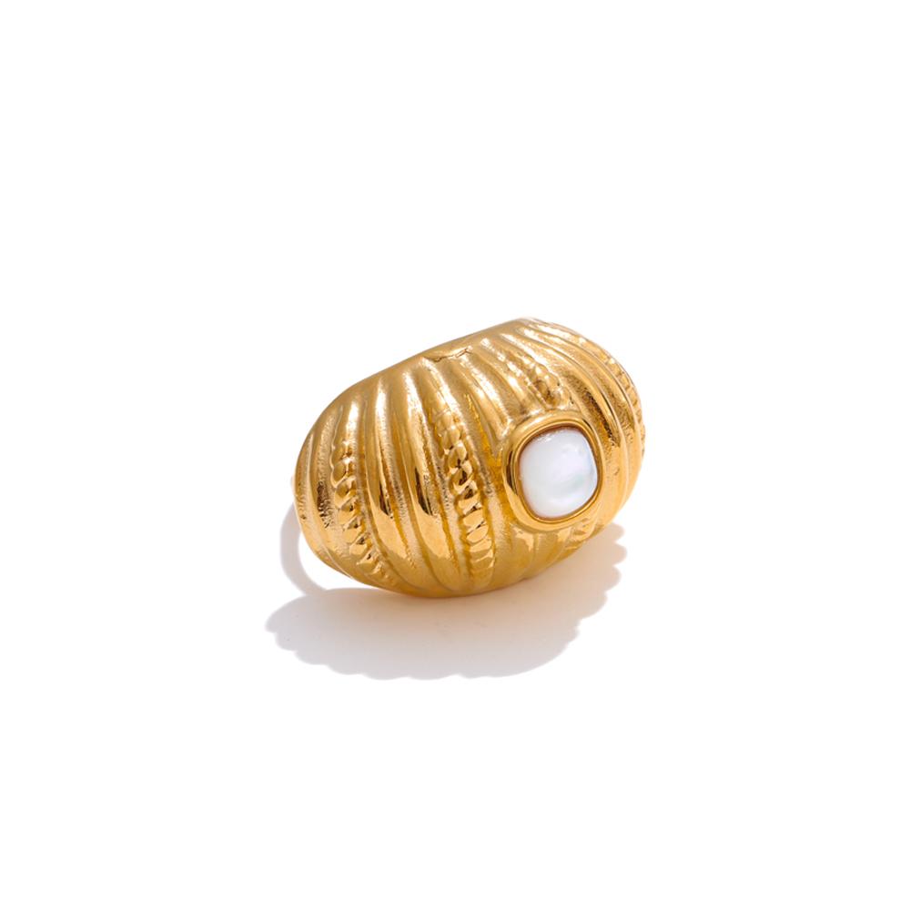 Yhpup Stylish Unique Shell Geometric Wide Ring Adjustable Stainless Steel Golden Arrivals High Quality Jewelry Bijoux resizable
Yhpup Stylish Unique Shell Geometric Wide Ring Adjustable Stainless Steel Golden Arrivals High Quality Jewelry Bijoux resizable