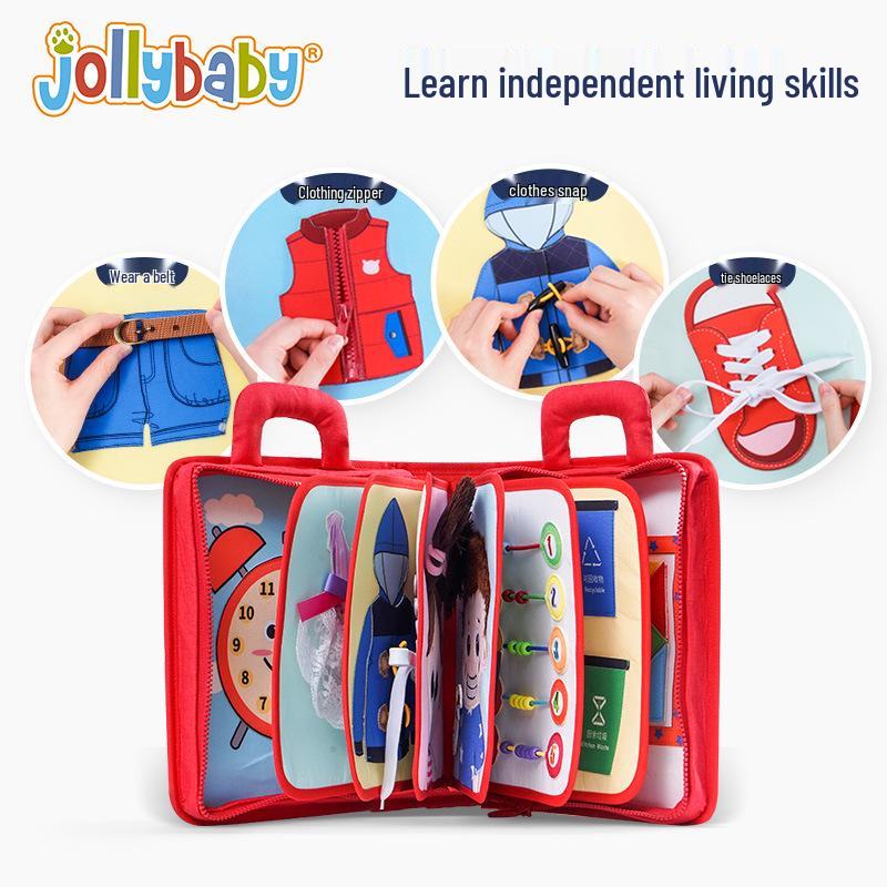 JollyBaby Montessori Early Education Cloth Puzzle Book - Parent-Child Handmade Toy for Baby Enlightenment
JollyBaby Montessori Early Education Cloth Puzzle Book - Parent-Child Handmade Toy for Baby Enlightenment